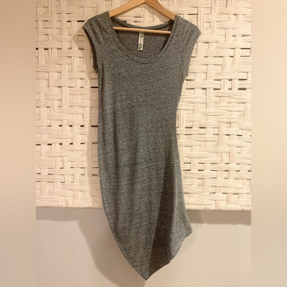Free People Gray Midi Dress